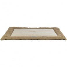 Podložka na ležanie VIVIANA, zamatová tkanina, hnedá