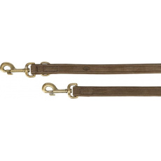 Vodítko PURE kožené nastaviteľné, hnedá