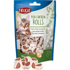 Premio ROLLS Light - rolky kuře - losos 50g TRIXIE