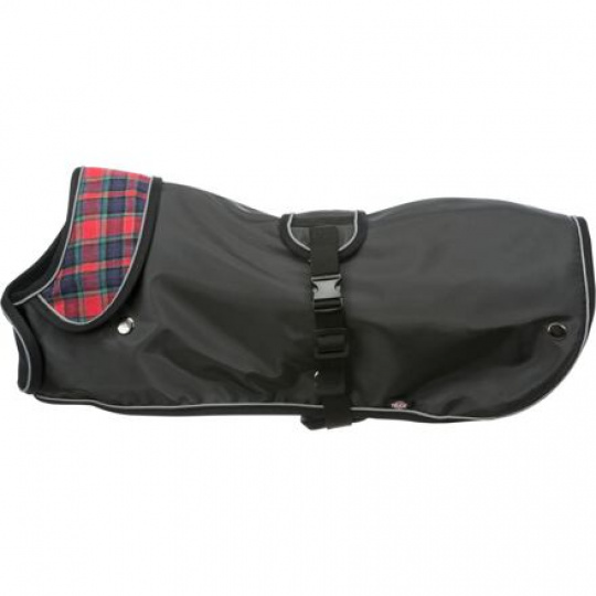 Kabátek HERMY 2v1, střih jezevčík, S: 43 cm, černá/červená