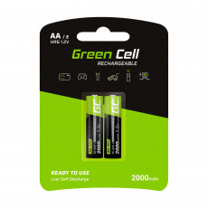 Green Cell GR06 baterie pro domácnost Dobíjecí baterie AA Nikl-metal hydridová (NiMH) 2X AA R6 2000MAH