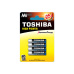Toshiba LR03GCP BP-4 baterie pro domácnost Baterie na jedno použití AAA Alkalický