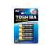 Toshiba LR6GCH BP-4 baterie pro domácnost Baterie na jedno použití AA Alkalický