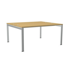 ART BSA24 160X140 bukový/kovový dvojitý stůl