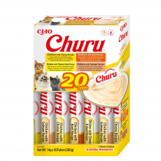 INABA Churu Variety box Chicken and beef - pamlsek pro kočky - 20 x 14g