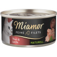 MIAMOR Feine Filets Naturell Tuna with salmon - mokré krmivo pro kočky - 80g