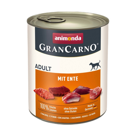 ANIMONDA Grancarno Adult s kachnou - vlhké krmivo pro psy - 800 g