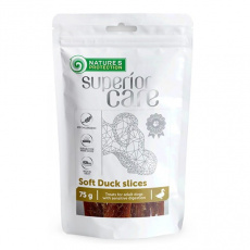 NATURE'S PROTECTION Superior Care White Dogs Delicate Duck Strips - pochoutka pro psy - 75 g