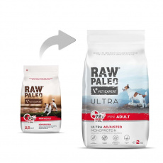 RAW PALEO Ultra Mini Adult Beef - suché krmivo pro psy - 2 kg