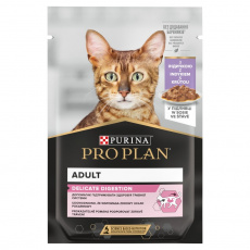 PURINA Pro Plan Delicate Digestion Turkey in gravy - mokré krmivo pro kočky - 85g