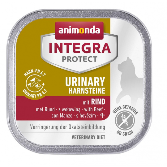 ANIMONDA Integra Protect Harnsteine Beef - mokré krmivo pro kočky - 100 g