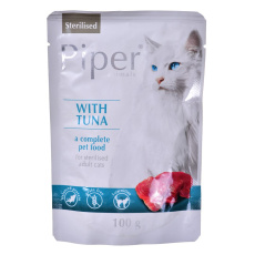 Dolina Noteci Piper Animals Sterilised s tuňákem - mokré krmivo pro sterilizované kočky - 100g