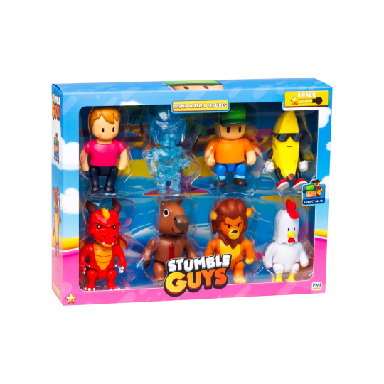 STUMBLE GUYS - MINI FIGURKI- DELUXE 8 FIGUREK VER.A