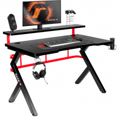 Huzaro Hero 5.0 počítačový stolek Černá, Červená