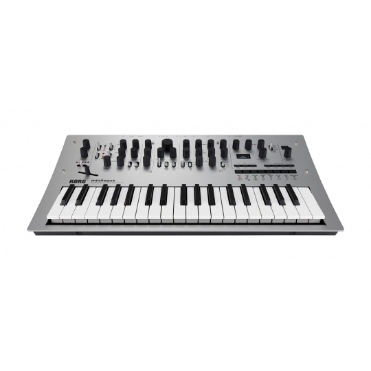 Korg Minilogue - Analogový syntetizátor, stříbrná