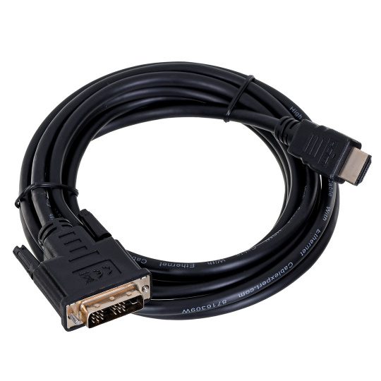 Gembird 3m, HDMI/DVI, M/M DVI-D Černá