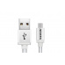 ADATA 1m, USB2.0-A/USB2.0 Micro-B USB kabel USB A Micro-USB B Stříbrná