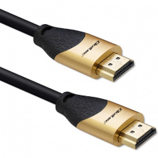 Qoltec 50355 Kabel HDMI v2.1 Ultra vysokorychlostní 8K | 60Hz | 28AWG | ZLATO | 2 m