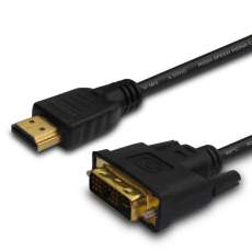 Savio CL-139 adaptér k video kabelům 1,8 m DVI-A HDMI Typ A (standardní) Černá
