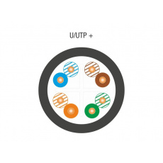 ALANTEC U/UTP cat.6 PE 4x2x23AWG 305m EXTERNÍ SUCHÝ kabel