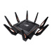 ASUS Rapture GT-AX11000 bezdrátový router Gigabit Ethernet Třípásmový (2,4 GHz / 5 GHz / 5 GHz) Černá