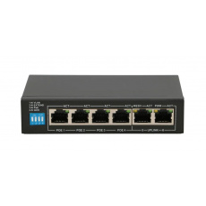 Extralink EX.14831 síťový přepínač Nespravované L2 Fast Ethernet (10/100) Podpora napájení po Ethernetu (PoE) 6U Černá