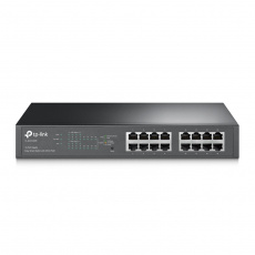 TP-LINK TL-SG1016PE Řízený Gigabit Ethernet (10/100/1000) Podpora napájení po Ethernetu (PoE) Černá