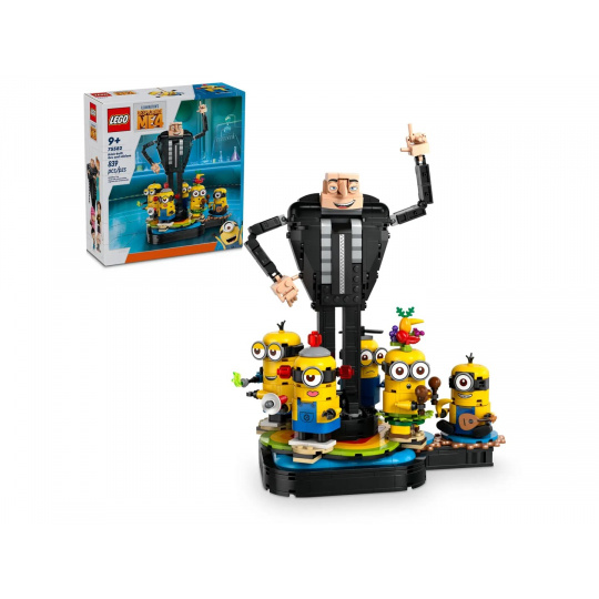 LEGO MINIONS 75582 Brick-Built Gru a Mimoni