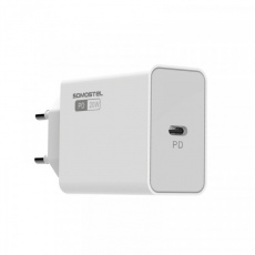MAIN CHARGER 20W + CABLE IPHONE WHITE SOMOSTEL POWER DELIVERY SMS-A78 PD
