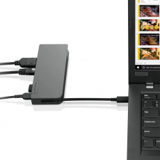 Lenovo 4X90S92381 dokovací stanice/replikátor portů Kabel USB 3.2 Gen 1 (3.1 Gen 1) Type-C Šedá