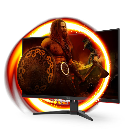 AOC G2 C32G2ZE/BK počítačový monitor 80 cm (31.5") 1920 x 1080 px Full HD LED Černá, Červená