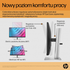 HP E-Series E24 G5 počítačový monitor 60,5 cm (23.8") 1920 x 1080 px Full HD LED Stříbrná, Černá