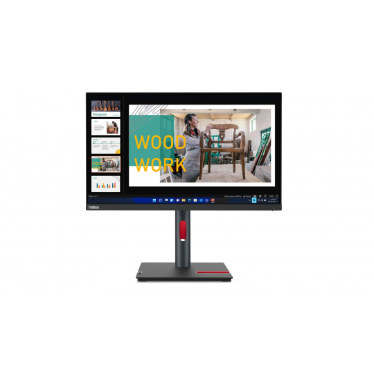 Lenovo ThinkVision P24q-30 LED display 60,5 cm (23.8") 2560 x 1440 px Quad HD Černá