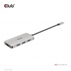 CLUB3D CSV-1547 rozbočovač rozhraní USB 3.2 Gen 2 (3.1 Gen 2) Type-C