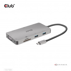 CLUB3D CSV-1594 rozbočovač rozhraní USB 3.2 Gen 1 (3.1 Gen 1) Type-C