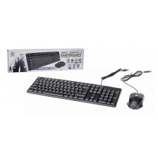 Rebeltec Simson wired keyboard + mouse kit, black