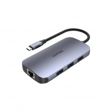 UNITEK D1071A rozbočovač rozhraní USB 3.0 SuperSpeed 5 Gb/s Stříbrná