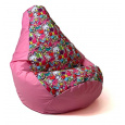 Sako bag pouffe pear print pink fairy XL 130 x 90 cm