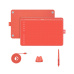 HUION HS611 RED grafický tablet Červená 5080 lpi 258,4 x 161,5 mm USB