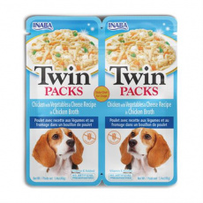 Inaba Twin Packs Dog Kapsička Kura so zeleninou a syrom 12 x 80 g