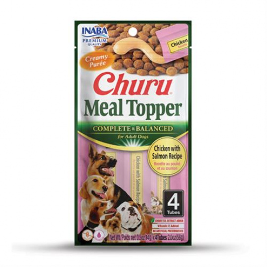 Inaba Churu Meal Topper dog Kuracie s lososom 4 tuby 56 g