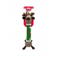 Hračka Kong Dog Holiday Shaker Luvs Reindeer s pískatkom, polyester, M