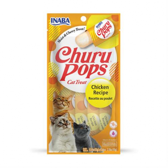 Pamlsek Inaba Churu Pops cat Kuracie 4 tuby 60 g