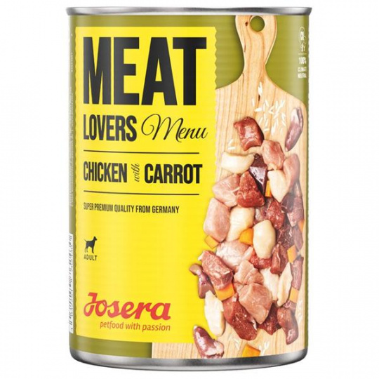 Josera konzerva Dog Meat Lovers with Carrot 800 g