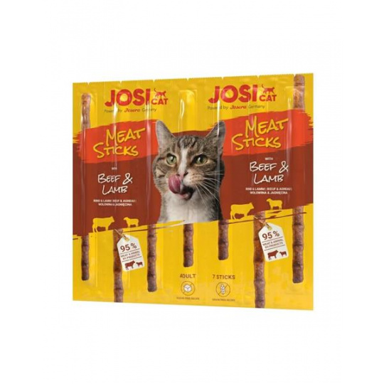 JosiCat pochúťka Cat Meat Sticks Beef&Lamb 35 g