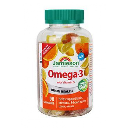 Jamieson Omega-3 Gummies želatínové pastilky 90ks