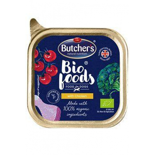 Butcher's Dog Bio Foods s kuracím vanička 150g