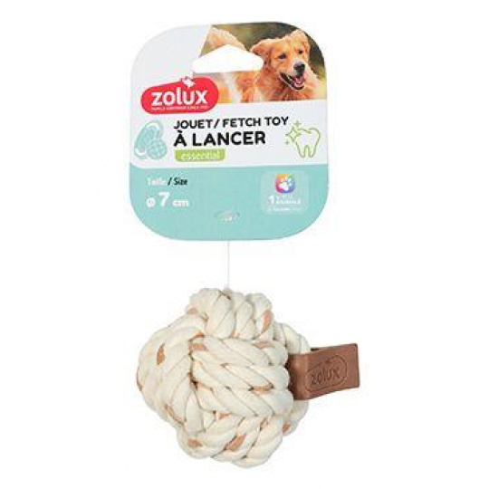 Hračka pes LEATHER TOUCH Lopta 7cm Zolux Hračka pes LEATHER TOUCH Lopta 7cm Zolux