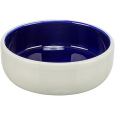 Keramická miska s glazúrou 300ml/13 cm - krémovo/modrá