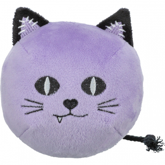Mačka HALLOWEEN, plyšová hračka so zvukom, 10 cm, fialová - LIMITOVANÁ PONUKA